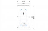 Carport en bois LUNA F, 3.2x6 m, avec mur latéral specification 1