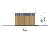 Abri de jardin en bois PIA (ossature en bois), 5.2 x 4.9 m, 18 m² specification 5