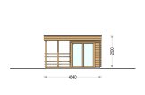 Sauna d'extérieur FREJA (44 mm), 4.5x2.5 m, 4.85 m² specification 2
