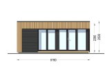 Abri de jardin en bois INES (Isolé RE2020, 34 mm + bardage), 6x3 m, 18 m² specification 2