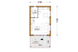 Chalet en bois habitable KARINA RV (Isolé RE2020, 44 mm + bardage), 46 m² specification 1