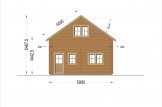 Chalet en bois VERA S (44+44 mm), 6x10 m, 95 m² specification 5