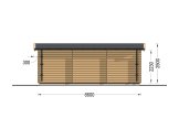 Abri de jardin en bois ELEONORA (44 mm), 6.6x3 m, 20 m² specification 4