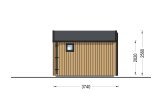 Abri de jardin en bois TONIA PLUS (34 mm + bardage), 5x3 m, 15 m² specification 5