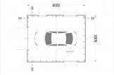 Garage en bois LORA (ossature en bois), 5x6 m , 30 m² specification 1