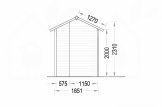 Abri de jardin GAMMA (14 mm), 1.85x1.85, 3.4 m² specification 4