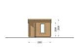 Sauna d'extérieur VIGOR (44 mm), 3.3x2.5 m, 4.85 m² specification 2