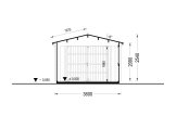 Garage en bois CLASSIC (34 mm), 3.6x5.4 m, 19.9 m² specification 6