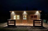 Chalet en bois avec terrasse ALTURA (34+34 mm), 31 m² + 8 m² customer 2