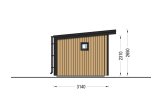 Abri de jardin en bois EVELIN PLUS (Isolé, 34 mm + bardage), 6x3 m, 15 m² specification 3