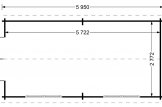 Abri de jardin en bois STRONGHOLD (Isolé, 44+44 mm), 3x6 m, 18 m² specification 1