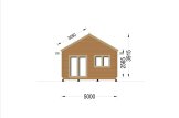 Abri de jardin en bois WISSOUS S (34 mm), 25 m² specification 2