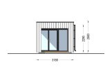Abri de jardin en bois INES PLUS avec terrasse (34 mm + bardage), 6x3 m, 18 m² specification 5