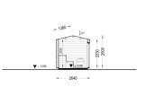 Sauna d'extérieur SERENE (34 mm + bardage), 3.3x2.5 m, 4.95 m² specification 6