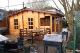 Abri de jardin en bois ROYAL (Isolé, 44+44 mm), 5x5 m, 25 m² customer 1