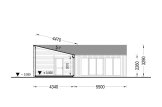 Chalet en bois en kit GINNY (34 mm + bardage), 49 m² specification 7