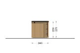 Sauna d'extérieur OKO (34 mm + bardage), 2.3x1.6 m, 2.7 m² specification 4