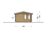Abri de jardin en bois DEVON (34 mm), 6x4 m, 24 m² specification 3