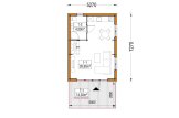 Maison préfabriquée en bois KARINA PV (Isolé RE2020, 44 mm + bardage), 46 m² specification 1