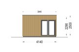 Studio de jardin PREMIUM (34 mm + bardage), 6x4 m, 24 m² specification 3