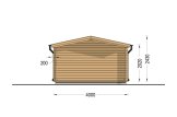 Abri de jardin en bois WISSOUS (34 mm), 4x3 m, 12 m² specification 4