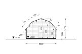 Garage en bois BARN (44 mm), 5x6 m, 30 m² specification 6