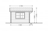 Abri de jardin RENNES (34 mm), 4x3 m, 12 m² specification 3