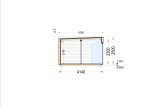 Studio de jardin PREMIUM (Isolé, 34 mm + bardage), 7.5x4 m, 30 m² specification 6