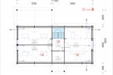 Chalet en bois VERA (44+44 mm), 132 m² + 13.5 m² terrasse specification 3