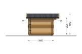 Abri de jardin en bois OLYMP (34 mm), 4x3 m, 12 m² specification 3