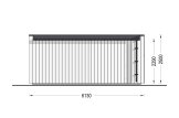 Abri de jardin en bois INES (Isolé, 34 mm + bardage), 6x3 m, 18 m² specification 4