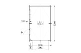 Garage en bois CLASSIC (34 mm), 3.2x5.2, 16 m² specification 1