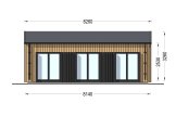 Chalet en bois habitable ANGELA (Isolé, 44 mm + bardage), 43 m² specification 2
