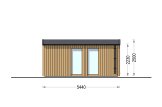 Sauna d'extérieur SERENE (34 mm + bardage), 5.3x2.5 m, 5 m² specification 5