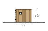 Abri de jardin en bois INES PLUS avec terrasse (34 mm + bardage), 6x3 m, 18 m² specification 3