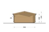 Garage en bois CLASSIC S (44 mm), 5x6 m, 30 m² specification 4