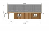 Chalet en bois avec terasse AURA S (66 mm + bardage), 100 m² + 35 m² specification 5