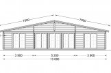 Chalet en bois habitable RIVIERA (44+44 mm, RT2012), 100 m² + 20 m² terrasse specification 2