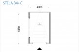 Garage bois toit plat SILVIA F (34 mm + bardage), 4x6 m, 24 m² specification 1