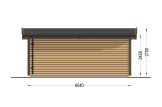 Abri de jardin en bois ARTUR PLUS (Isolé, 34 mm + bardage), 6x3 m, 15 m² specification 4