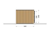 Abri de jardin en bois LAYLA (34 mm + bardage), 5x3 m, 13 m² specification 5