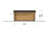 Abri de jardin en bois à toit plat DREUX (34 mm), 5x4 m, 18 m² specification 4