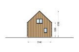 Chalet en bois en kit ALINA (Isolé, 34 mm + bardage), 46 m² specification 5