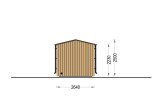 Sauna d'extérieur SERENE (34 mm + bardage), 4.5x2.5 m, 5 m² specification 5