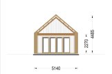 Chalet en bois AGATA S (44 mm + bardage), 39 m² specification 3