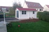 Garage en bois (44 mm), 3.6x5.35 m, 19.9 m² customer 1