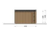Abri de jardin en bois LAYLA (Isolé, 34 mm + bardage), 4x3 m, 10 m² specification 4
