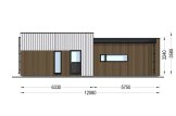 Maison préfabriquée en bois MALLY PV (Isolé RE2020, 44 mm + bardage), 70 m² specification 4