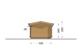 Abri de jardin en bois PETER (34 mm), 3x3 m, 9 m² specification 4