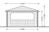 Tonnelle en bois (28 mm), 4x4 m, 16 m² specification 2
